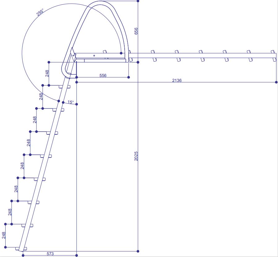 JOR016 8-ask. RST taittuva uimaporras - Image 3